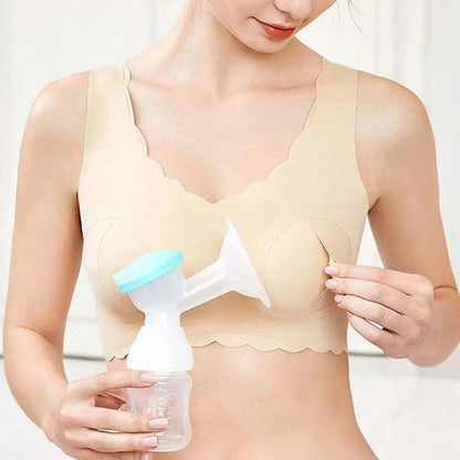 Comfortable Solid Color Nursing Bra