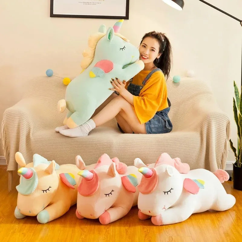 Kawaii Lying Unicorn Plush Toy