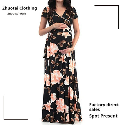 Floral Print Maternity Dress