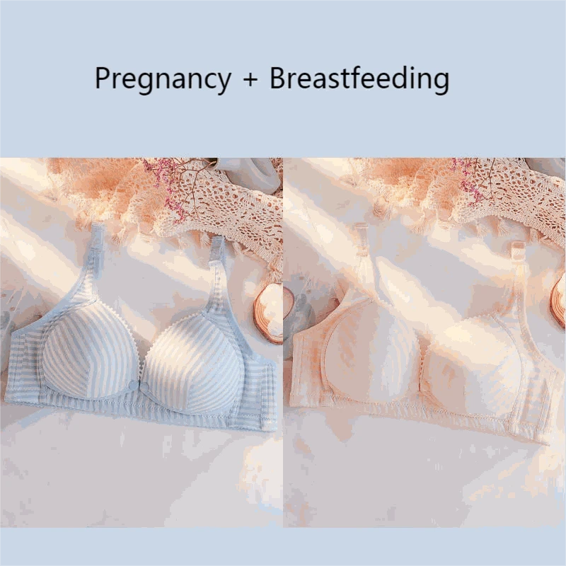 Wire-Free Nursing Cotton Bra