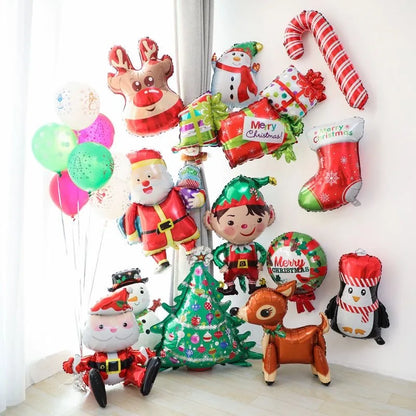 Large Santa Aluminum Foil Balloons