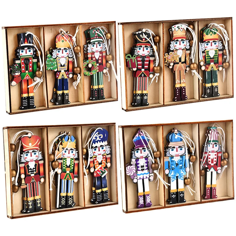 Charming Wooden Christmas Pendants