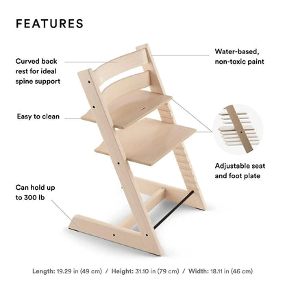 Solid Wood Baby Feeding Chair