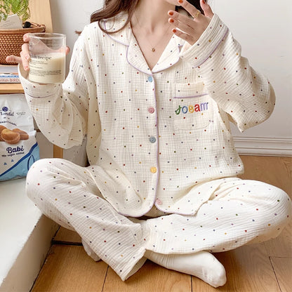 Cotton Maternity Nursing Pajama Set