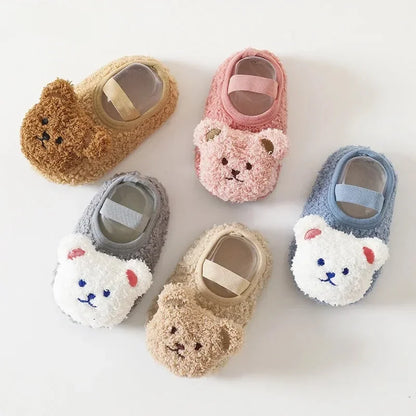 Cartoon Bear Winter Baby Shoes