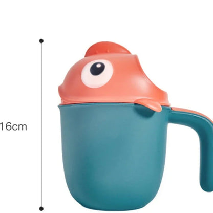 Cartoon Shark Cute Baby Bath Shower Head Rinse Cup