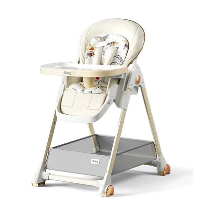 3 in 1 Foldable Baby High Chair with Removable Seat and Tray