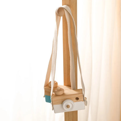 Wooden Fashion Camera Baby Toy Pendant