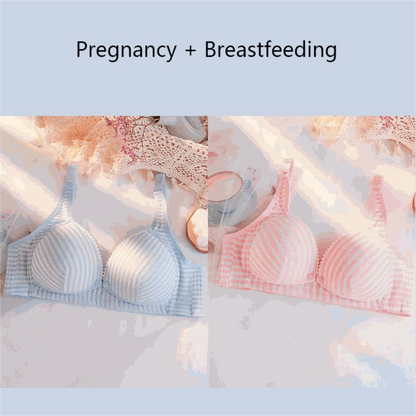 Wire-Free Nursing Cotton Bra