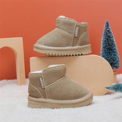 Winter Leather Snow Boots for Infants