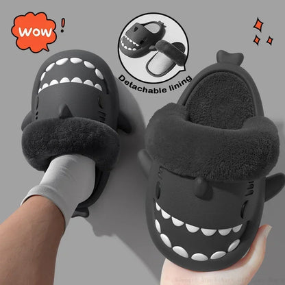 Shark Plush Winter Slippers