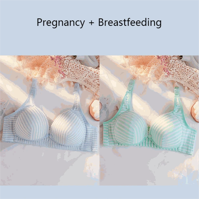 Wire-Free Nursing Cotton Bra