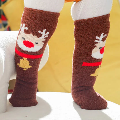 Adorable Coral Velvet Christmas Stockings for Kids