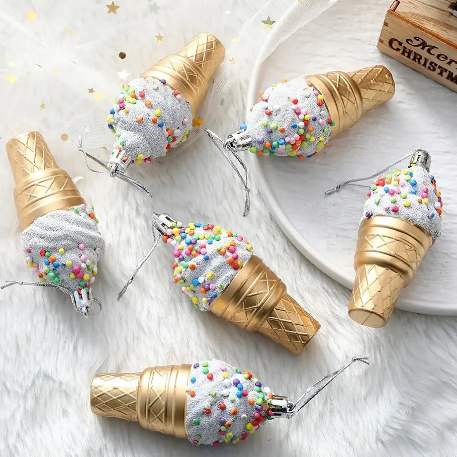 Ice Cream Candy Christmas Ornaments for Festive Decor