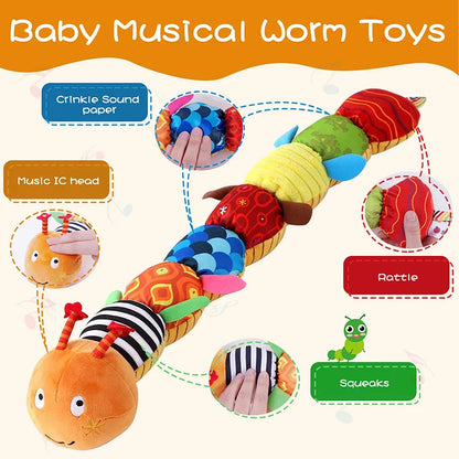 Musical Caterpillar Baby Rattle