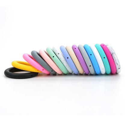 65mm Silicone Beads Teething Ring