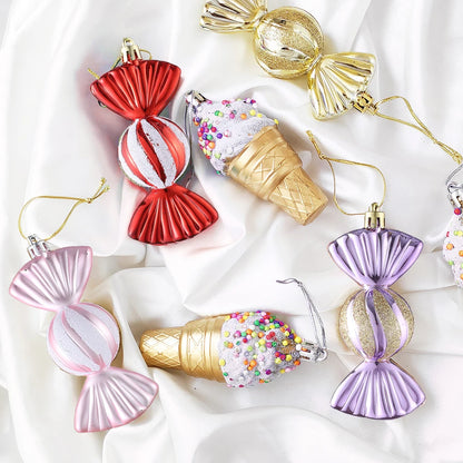 Ice Cream Candy Christmas Ornaments for Festive Decor