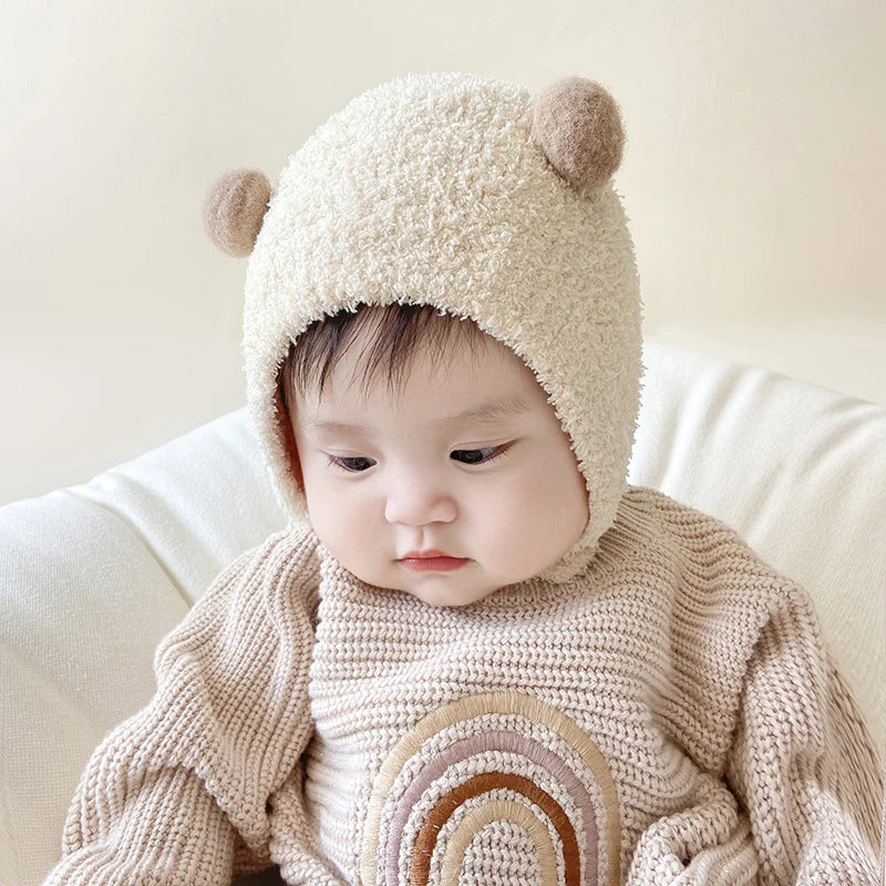 Korean Cute Pompom Baby Winter Hat