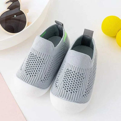 Anti-slip Breathable Infant Crib Floor Socks with Rubber Sole