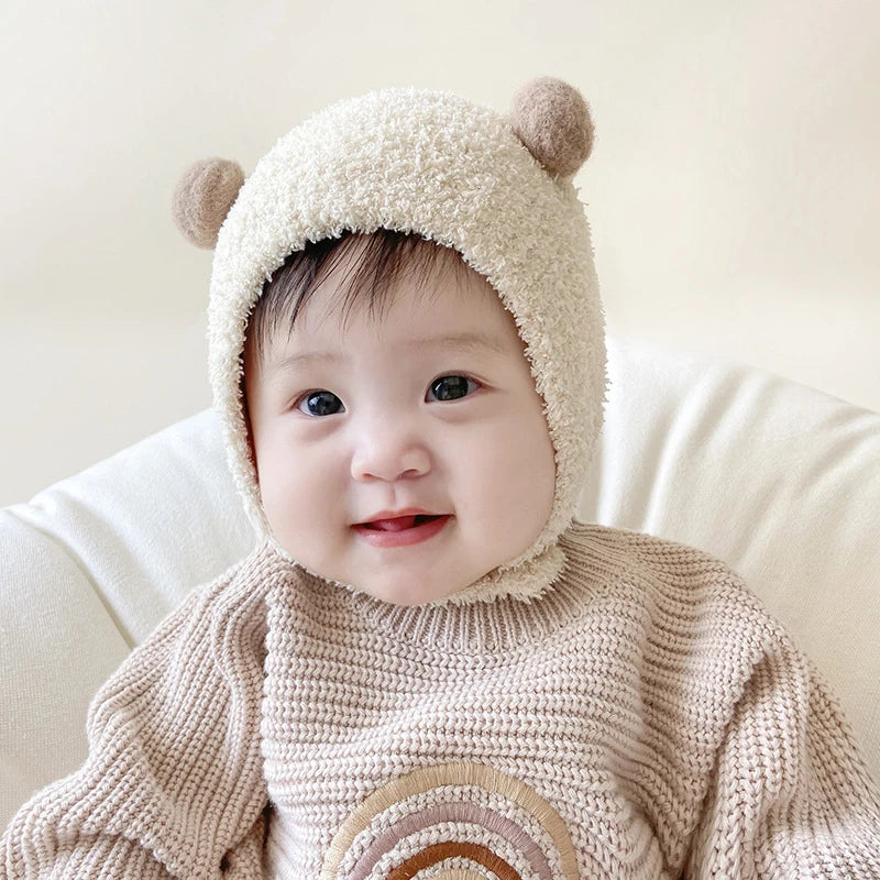 Korean Cute Pompom Baby Winter Hat