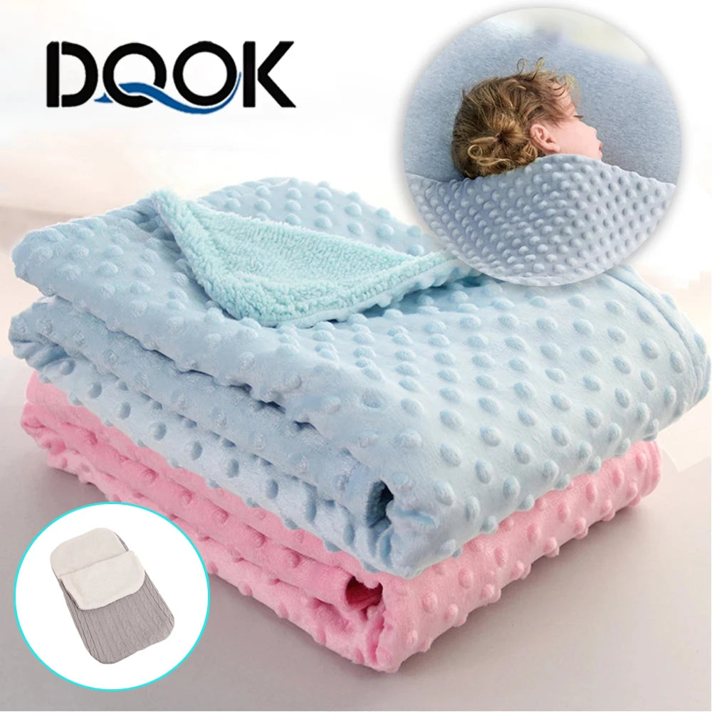 Soft Fleece Baby Blanket  Swaddling Set