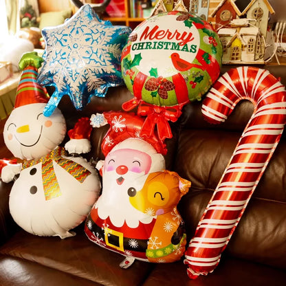 Large Santa Aluminum Foil Balloons