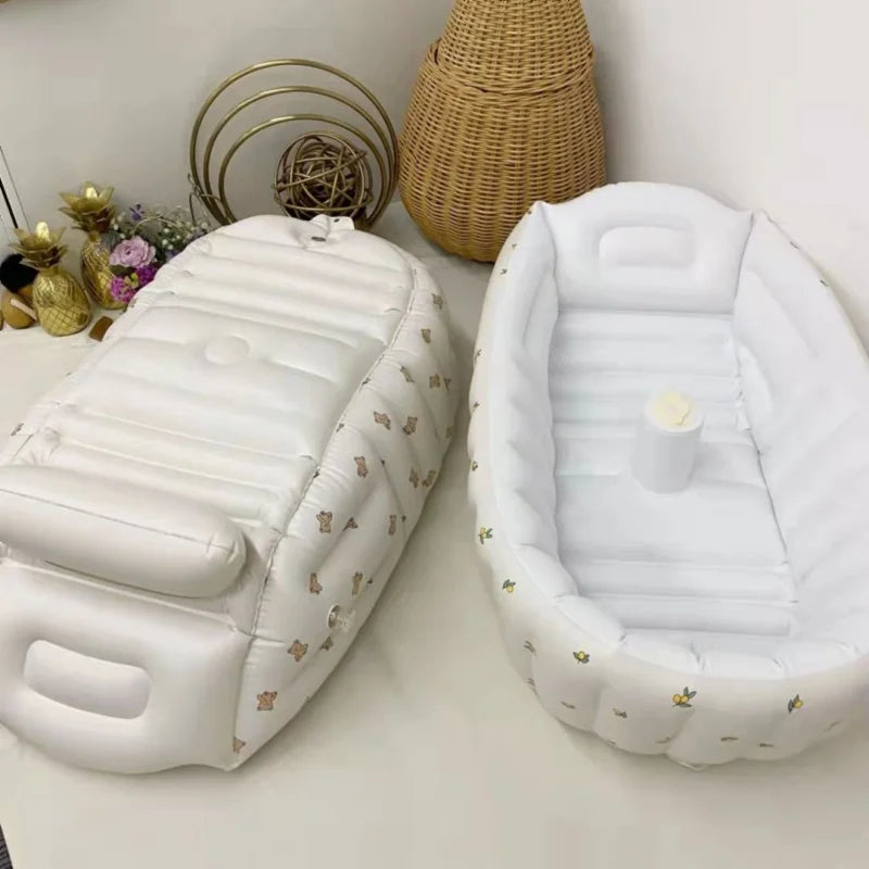 PVC Soft Rubber Portable Baby Bath Tub