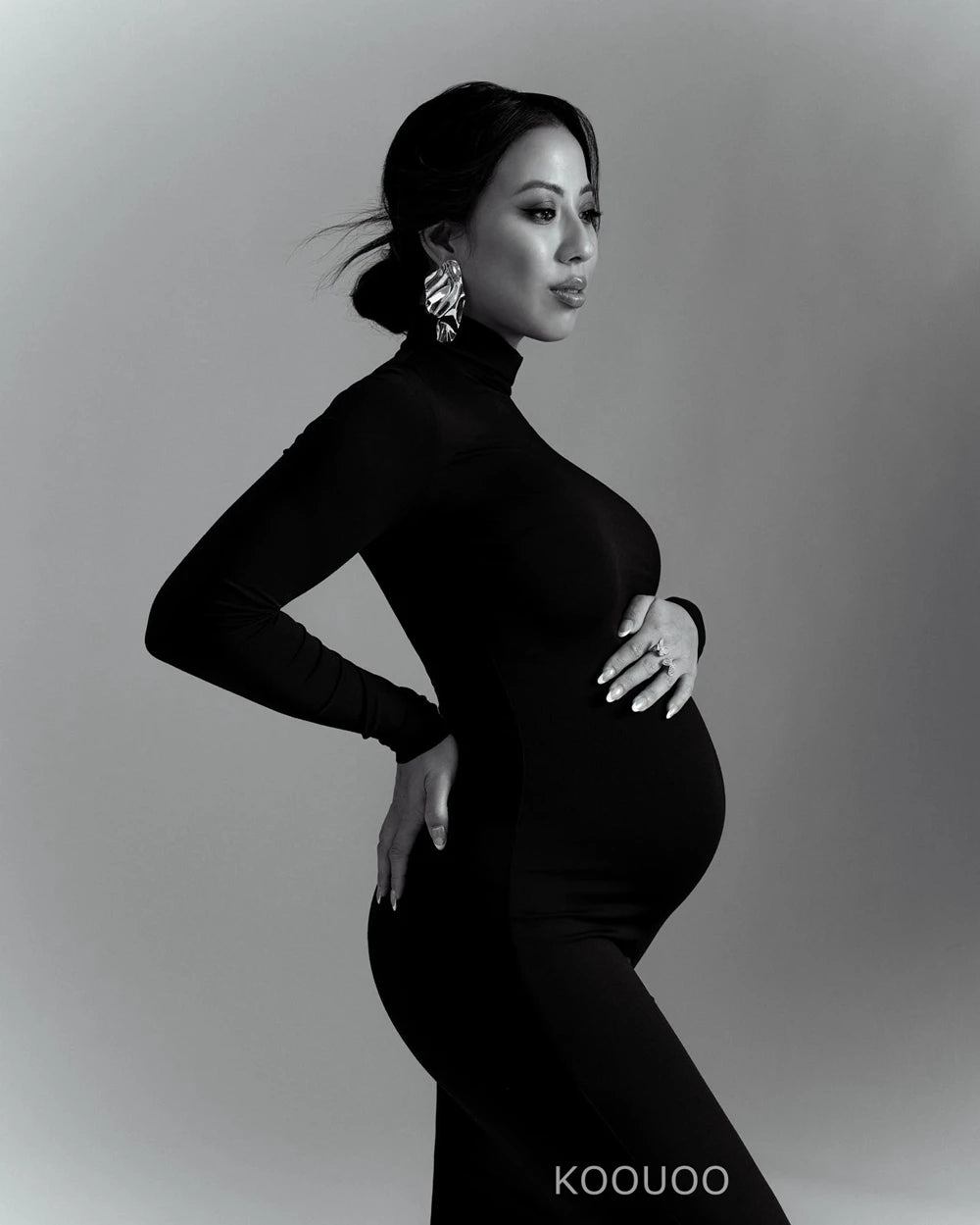 Maternity Bodycon Maxi Dresses for Photoshoots