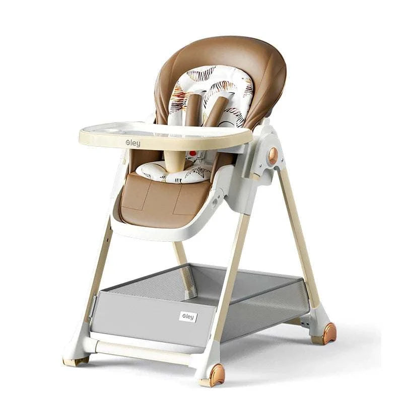 3 in 1 Foldable Baby High Chair with Removable Seat and Tray