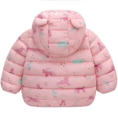 Cartoon Bear Zipper Jacket for Kids