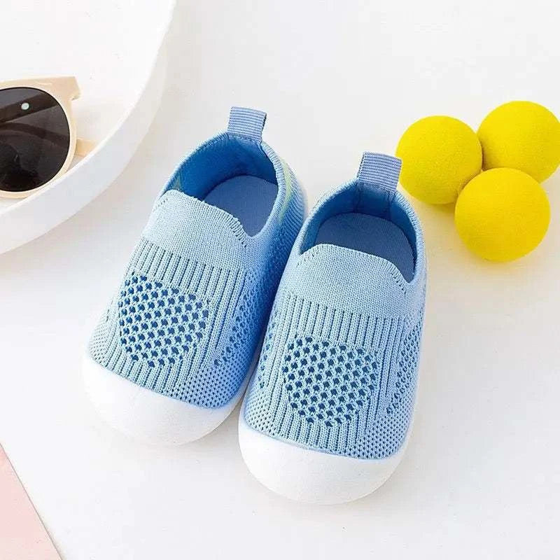 Anti-slip Breathable Infant Crib Floor Socks with Rubber Sole