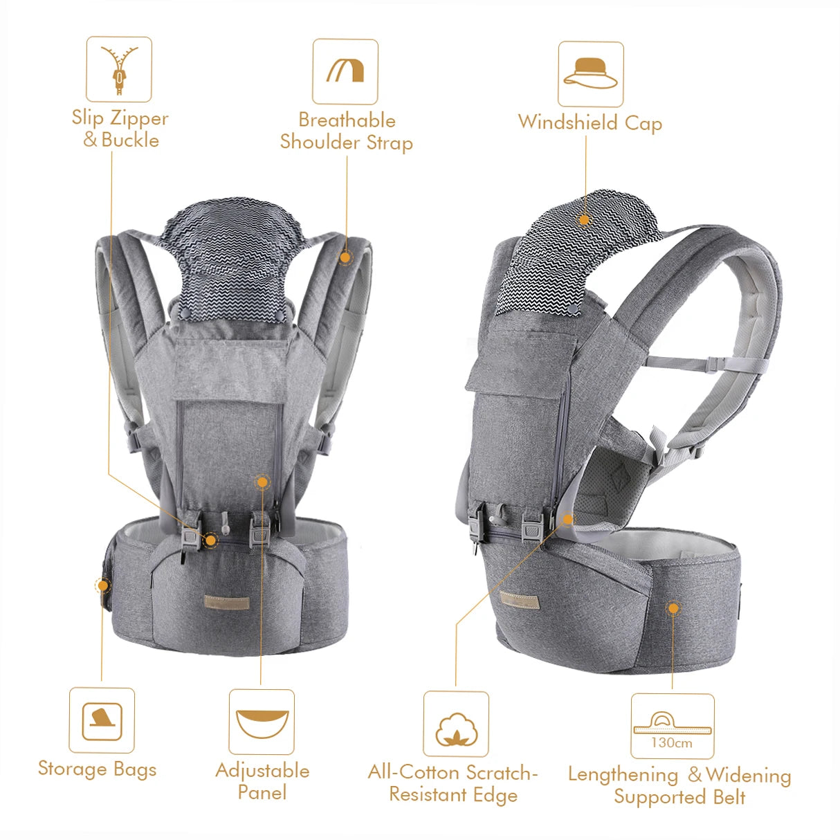 Ergonomic Baby Carrier Wrap