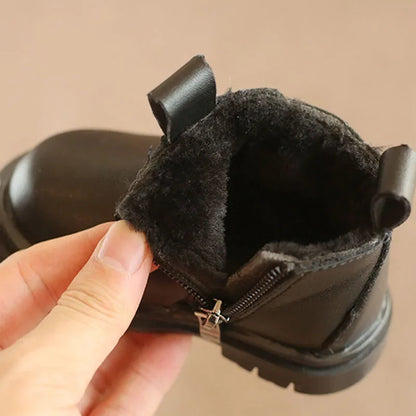 Vintage Kids' Fur Snow Boots