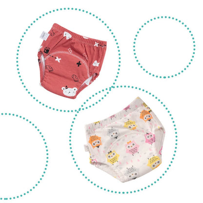 Layer Newborn Cartoon Baby Cloth Diaper