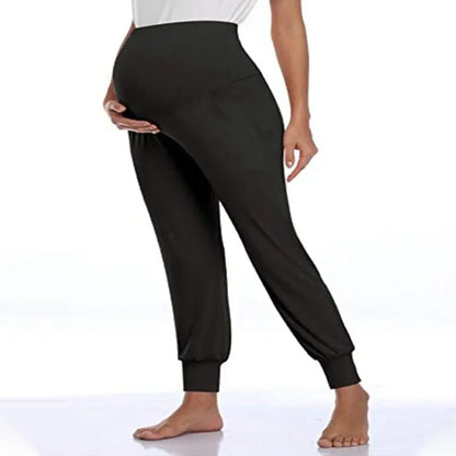 Spring Maternity Casual High-Waist Joggers