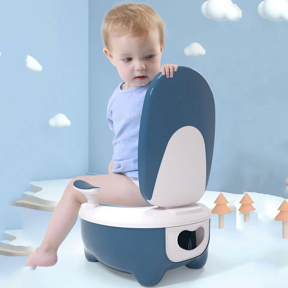 Cartoon Penguin Baby Potty Toilet Seat