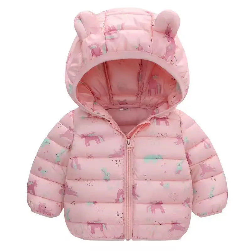 Cartoon Bear Zipper Jacket for Kids