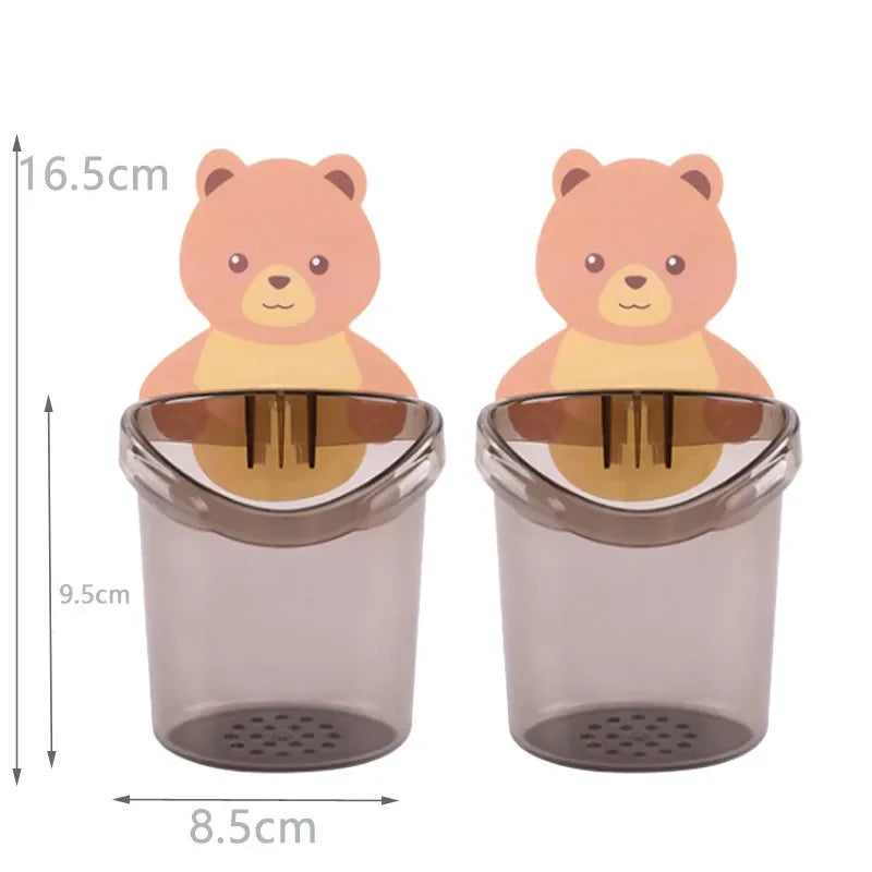 Wall Mount Bear Storage Cup