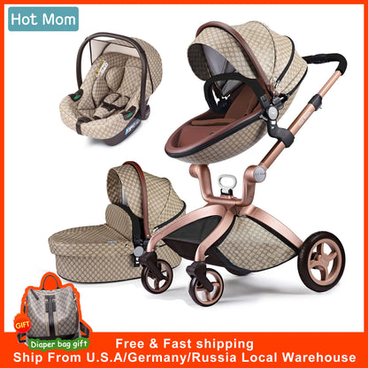 Hot Mom 3-in-1 Baby Pushchair