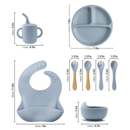 Free Silicone Baby Feeding Set