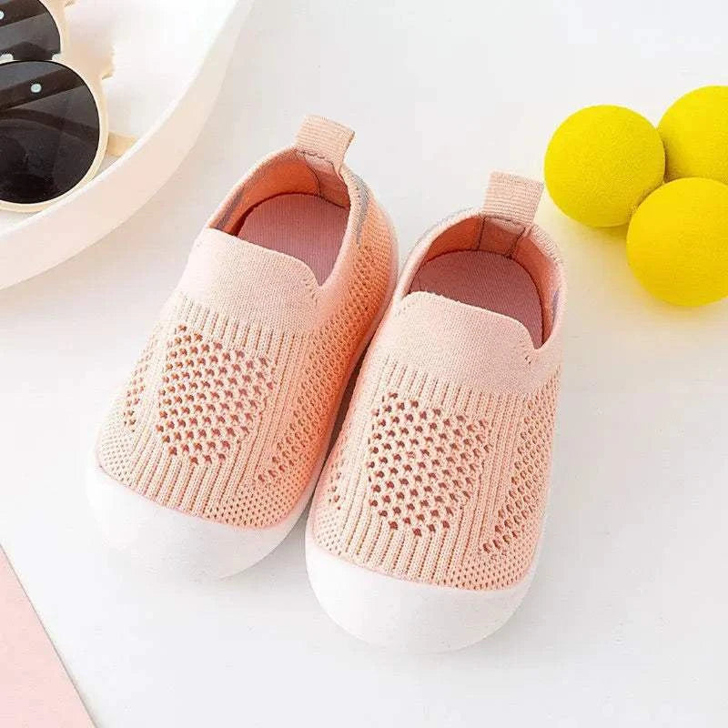 Anti-slip Breathable Infant Crib Floor Socks with Rubber Sole