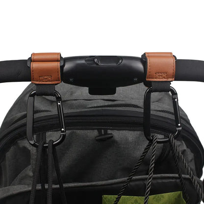 Leather Baby Bag Stroller Hook