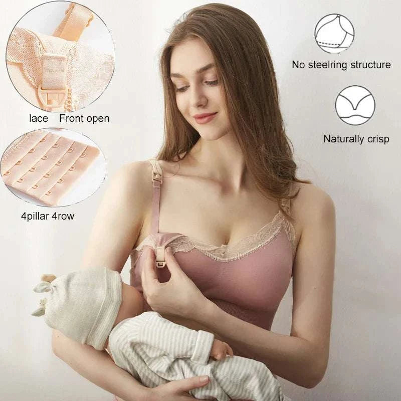 Wireless Front Open Nursing Bra