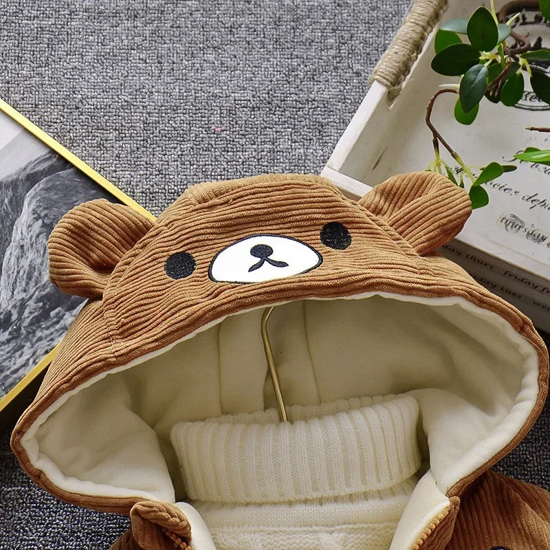 Thick Winter Bear Fleece Jacket for Kids