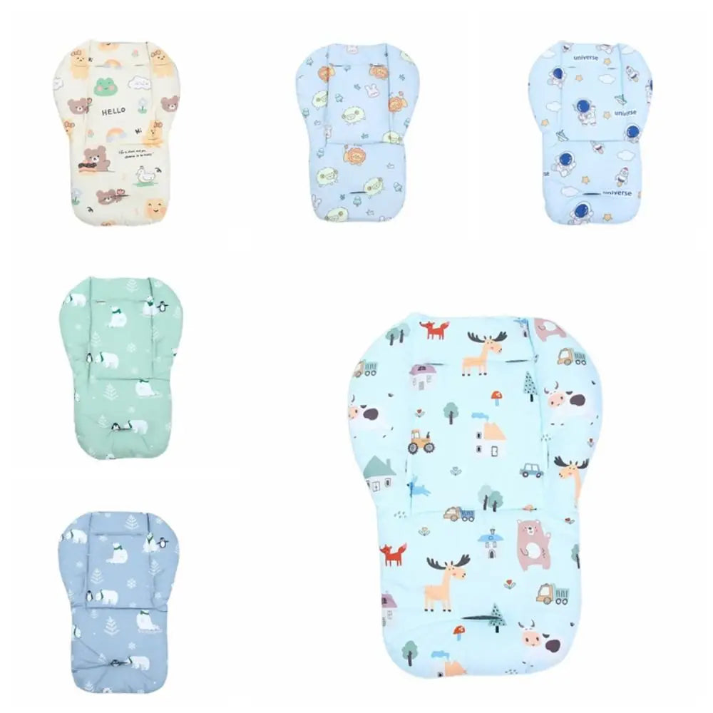 Cartoon Pattern Stroller Cotton Seat Pad