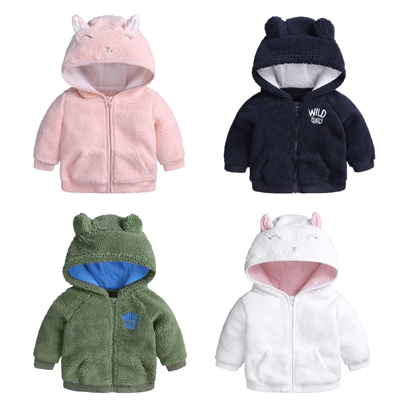 Toddler 3D Bear Ears Winter Jacket