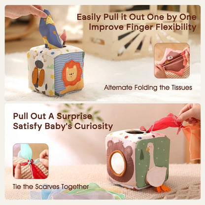 Montessori Magic Tissue Box Toy