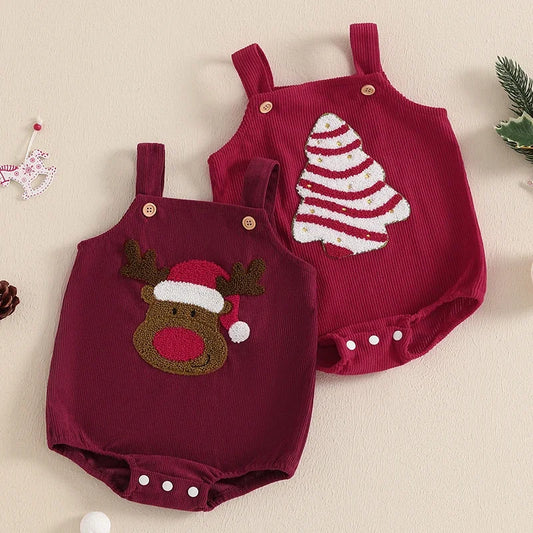 Adorable Christmas Baby Rompers