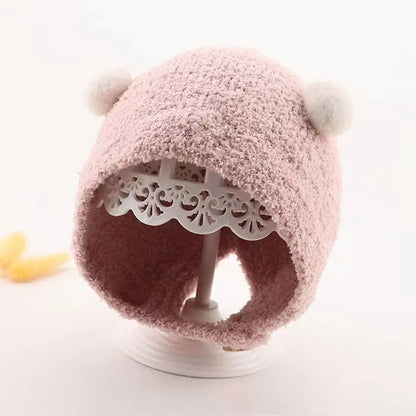 Plush Hip Hop Warm Winter Hats for Kids