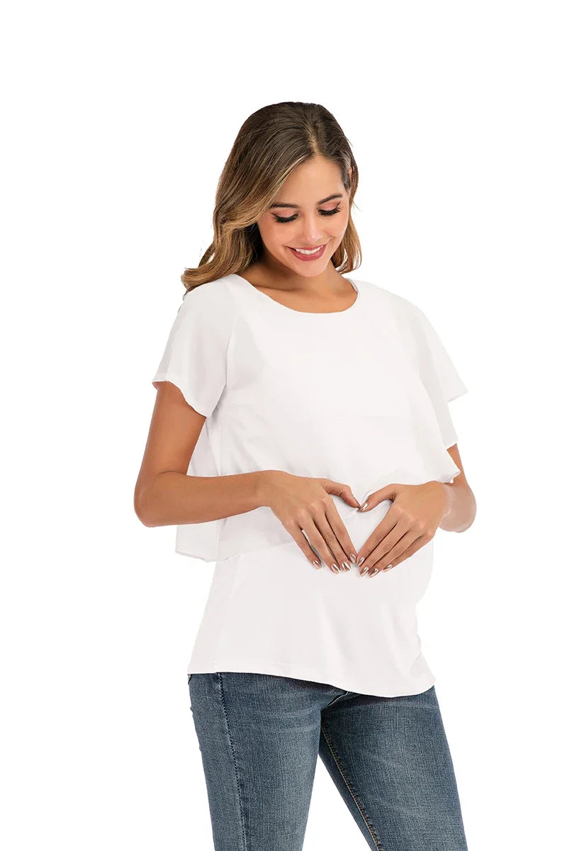 Summer Women's Nursing Wrap Tops